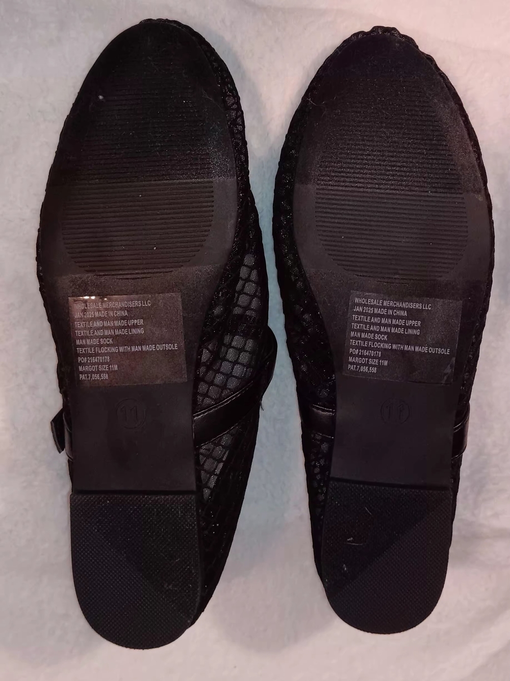 Black Ophelia Roe "Margot" Mesh Flats - Picture 4 of 5